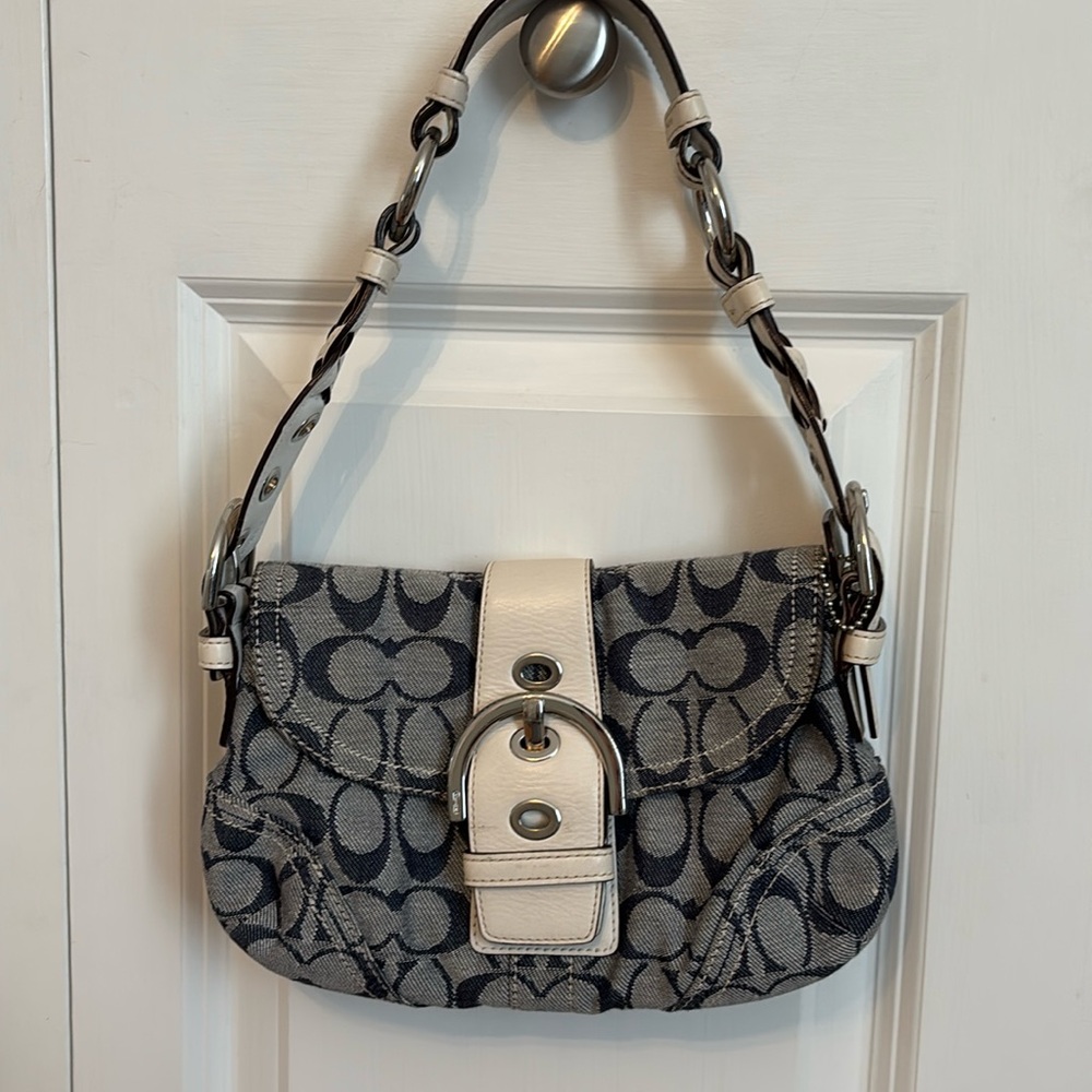 Vintage Denim Coach Bag